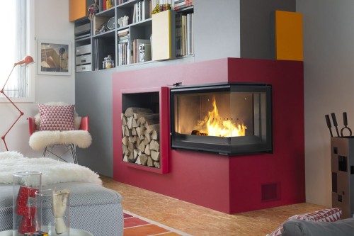 Uniflam 700 Plus Eco lewa boczna szyba z szybrem