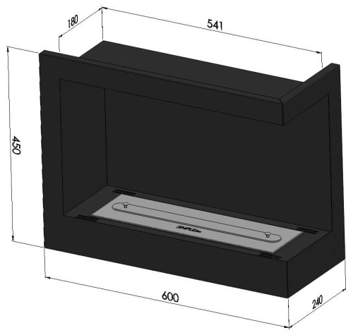 Biokominek SIMPLEFIRE CORNER 600 R