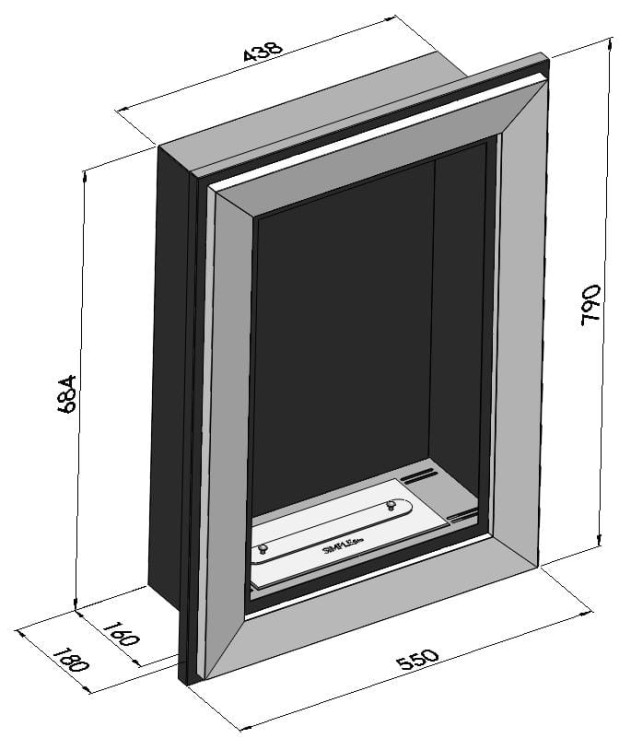 Biokominek SIMPLEFIRE FRAME 550