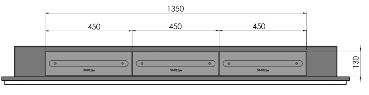 Biokominek SIMPLEFIRE FRAME 1800