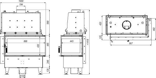 Defro Riva ME BL Short 16 kW