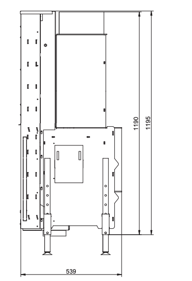 Wkład kominkowy KFD Linea V 810 3.0