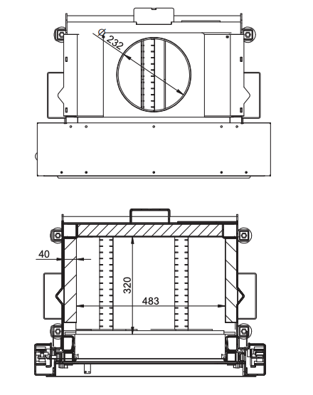 Wkład kominkowy KFD Linea V 810 3.0