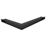 LUFT 45S narożny prawy czarny 54,7x76,6x6