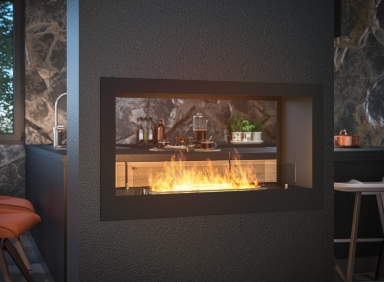 Biokominek INFIRE 2 INSIDE 900 z certyfikatem TUV
