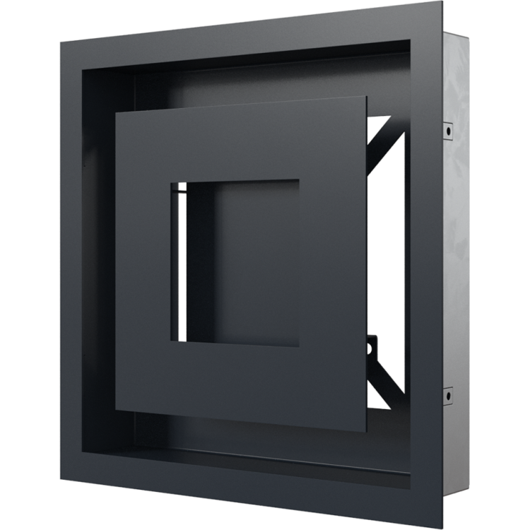 Kratka WIND grafitowa 22x22