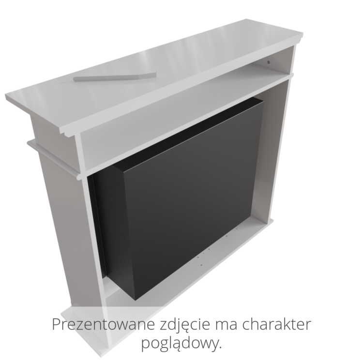 Biokominek October Biały z certyfikatem TUV