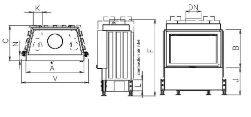 Kobok EKO 600/400 prosta szyba