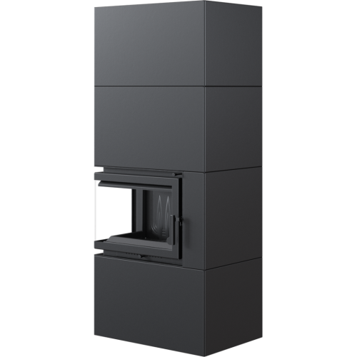 SIMPLE 8 BS lewy z zabudową BOX stalowy - czarny