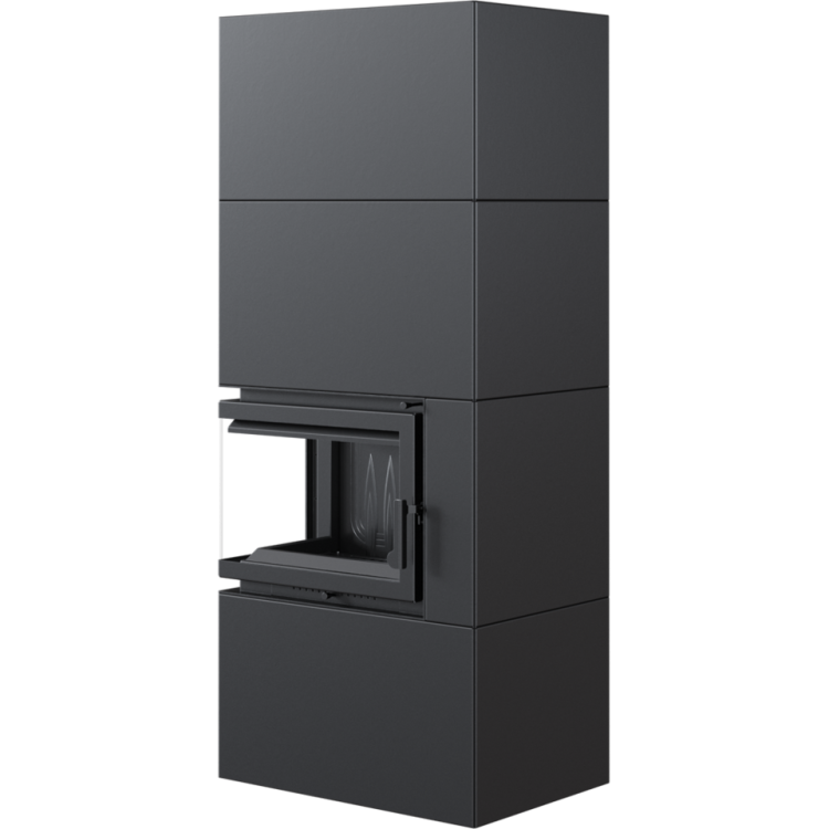 SIMPLE 8 BS lewy z zabudową BOX stalowy - czarny