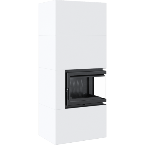 SIMPLE 8 BS prawy z zabudową BOX stalowy - biały