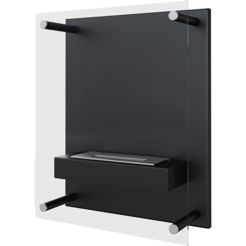 Biokominek GLASS czarny