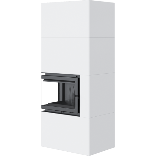 SIMPLE 8 BS lewy z zabudową BOX stalowy - biały