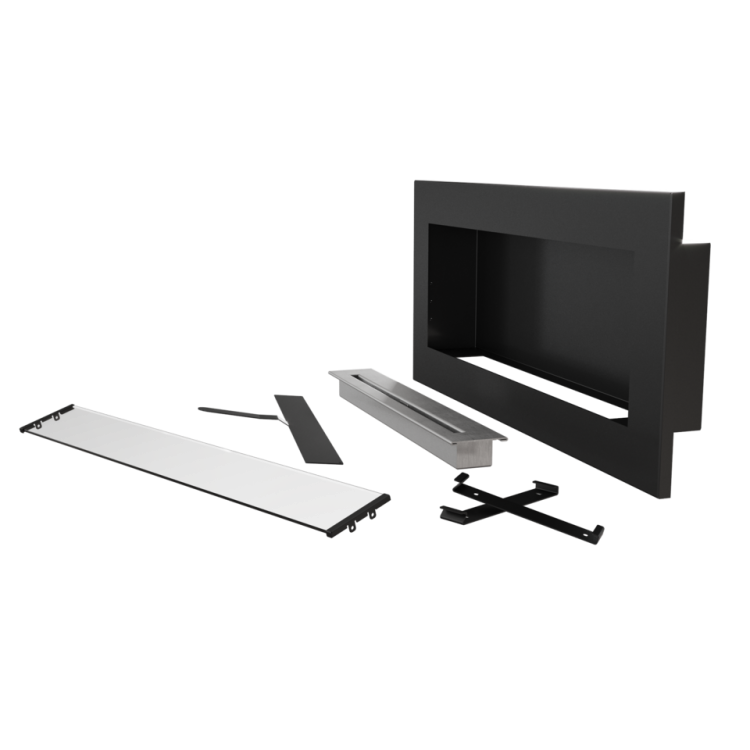 Delta 2 Slim Czarny 400x900 z certyfikatem TUV