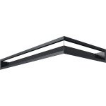 Luft sf narożny lewy grafitowy 80x40x9