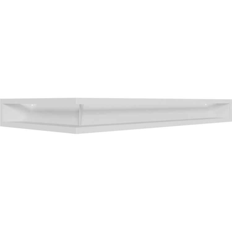 Luft narożny prawy biały 40x80x9