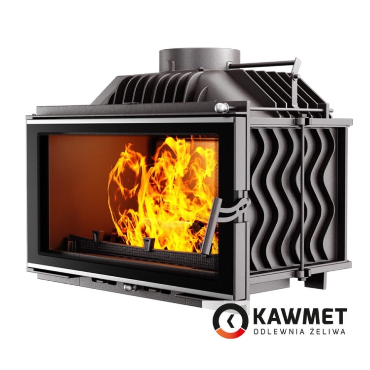 Wkład kominkowy KAWMET W16 (9,4 kW) ECO z wizualizacją ognia prawy bok