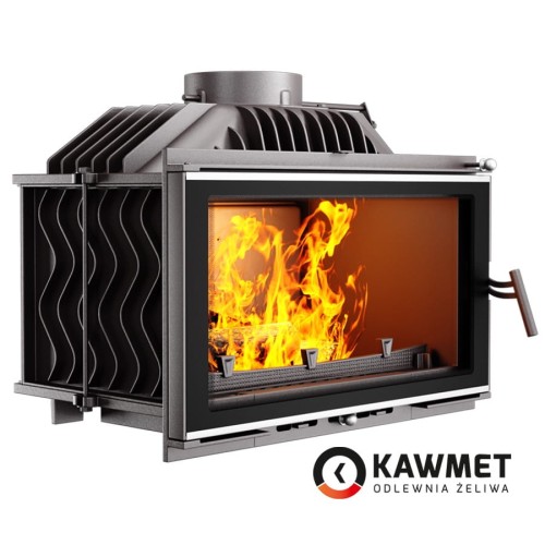Wkład kominkowy KAWMET W16 (9,4 kW) ECO z wizualizacją ognia lewy bok