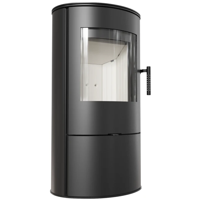 Widok z boku pieca stalowego Rollo 7 kW