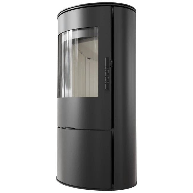 Widok z boku pieca stalowego Rollo 7 kW