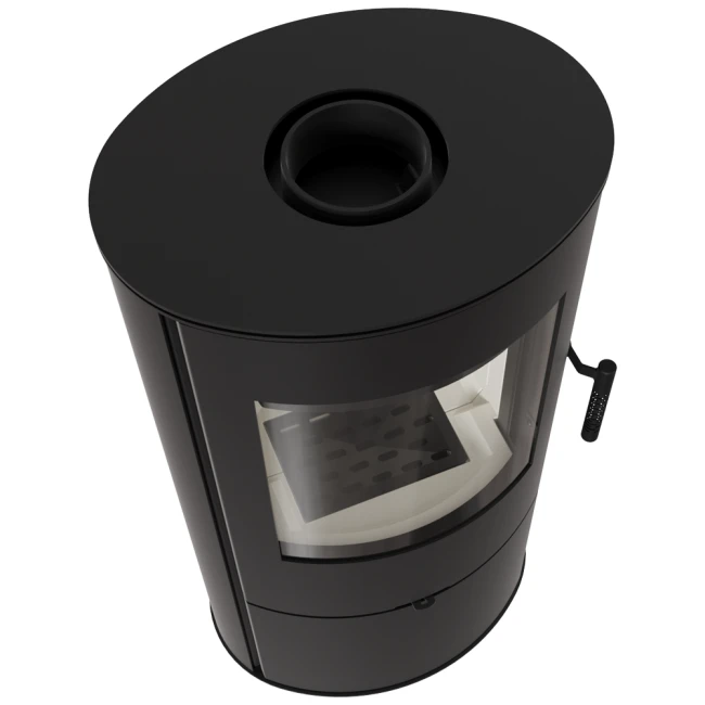 Widok z góry pieca stalowego Rollo 7 kW