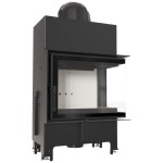 Kominek stalowy Floki S prawy 8 kW fi 160