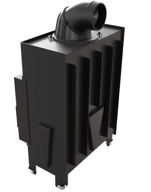 Widok z tyłu kominka Floki S 8 kW fi 160