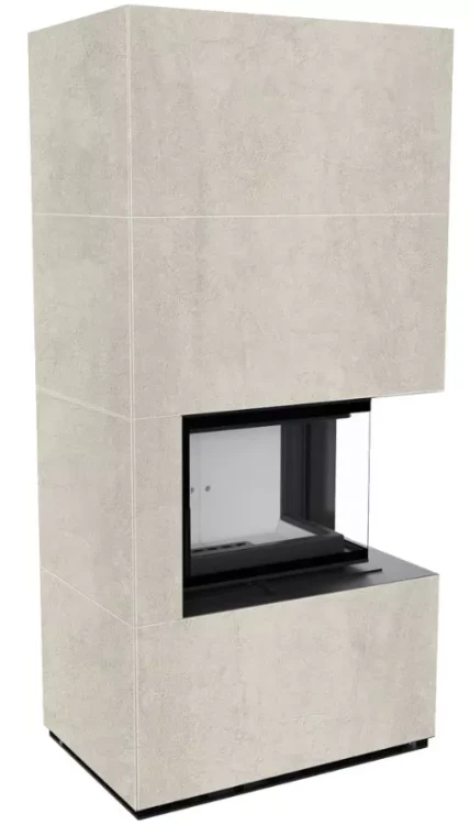 FLOKI BOX prawy z zabudową ze spieku NATURALI PIETRA DI SAVOIA PERLA BOCCIARDATA.webp