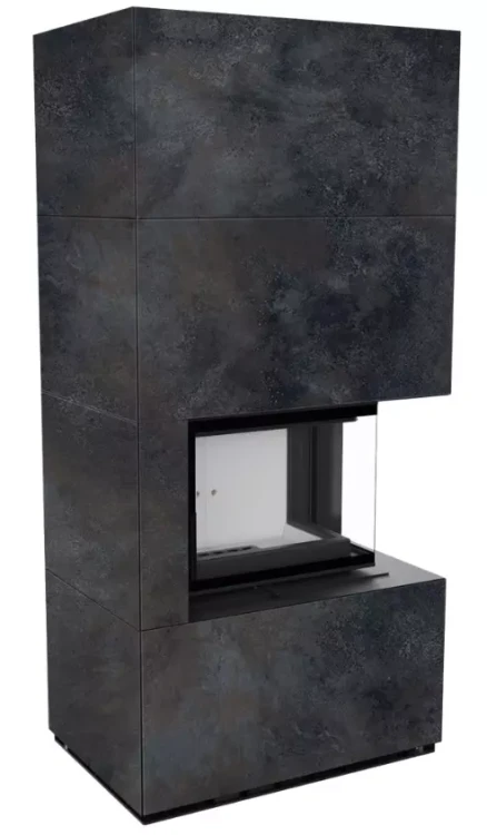 FLOKI BOX prawy z zabudową ze spieku OSSIDO NERO.webp