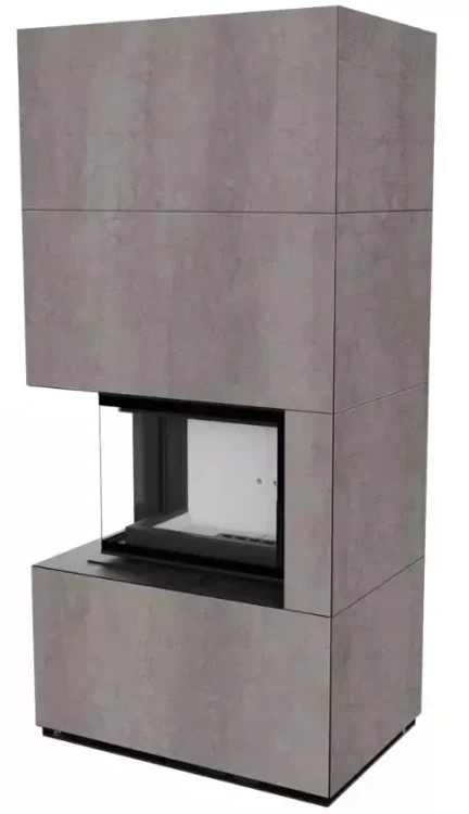 FLOKI BOX LEWY z zabudową ze spieku NATURALI PIETRA DI SAVOIA GRIGIA BOCCIARDATA.webp