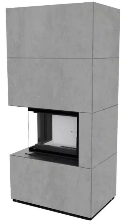 FLOKI BOX LEWY z zabudową ze spieku CEMENTO GRIGIO BOCCIARDATA.webp