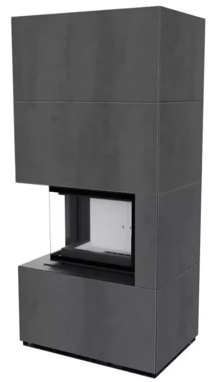 FLOKI BOX LEWY z zabudową ze spieku NATURALI PIETRA DI SAVOIA ANTRANCITE BOCCIARDATA.webp