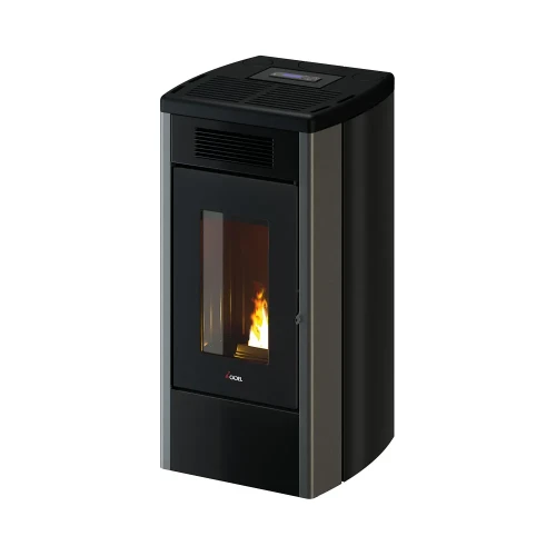 Piec na pelet Cadel Atena Plus 14 kW w kolorze szarym