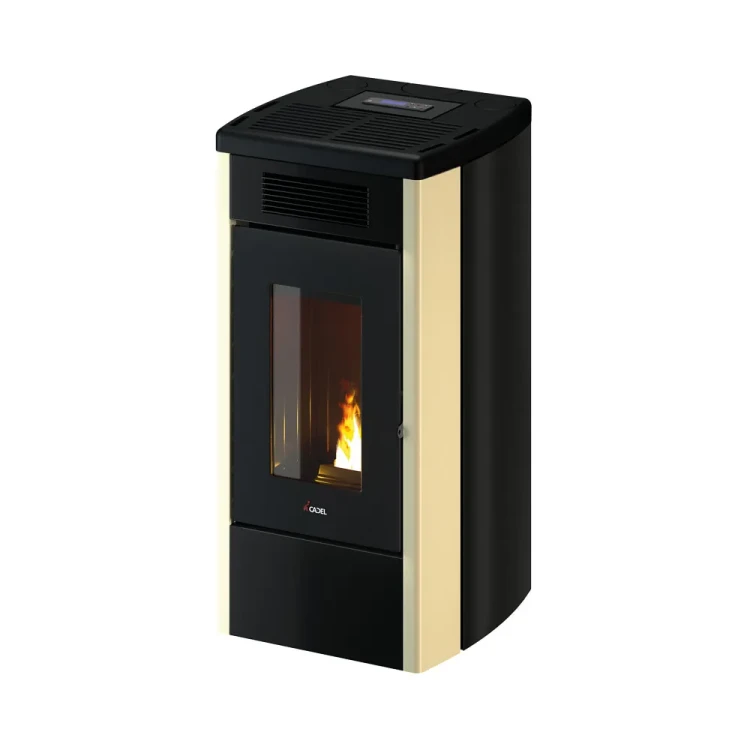 Piec na pelet Cadel Atena Plus 14 kW w kolorze light bronze