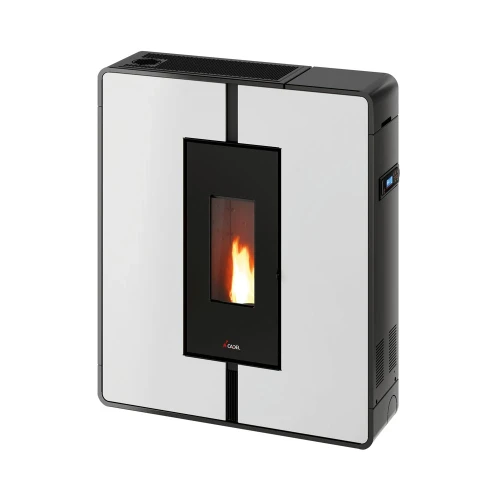 Piec na pelet Cadel Tile Plus 10 kW w kolorze białym