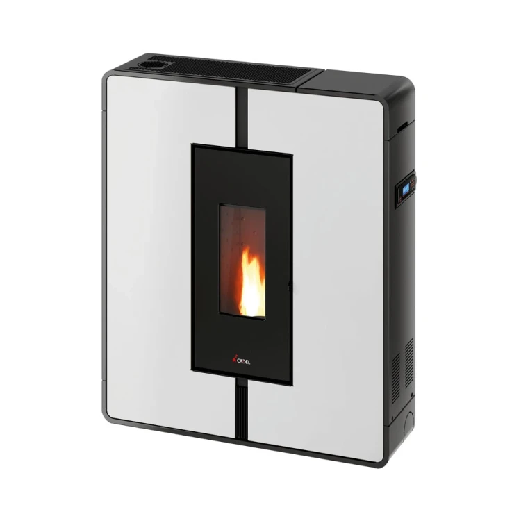 Piec na pelet Cadel Tile Plus 10 kW w kolorze białym