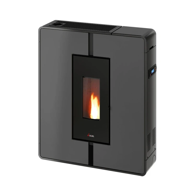 Piec na pelet Cadel Tile Plus 10 kW w kolorze szarym