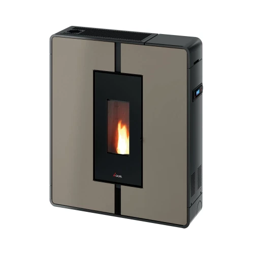 Piec na pelet Cadel Tile Plus 10 kW w kolorze  jasnobrązowym