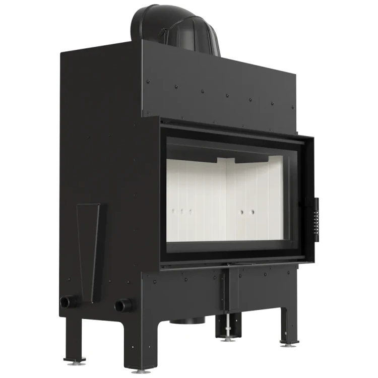 Kominek stalowy Floki L - lewy bok.webp