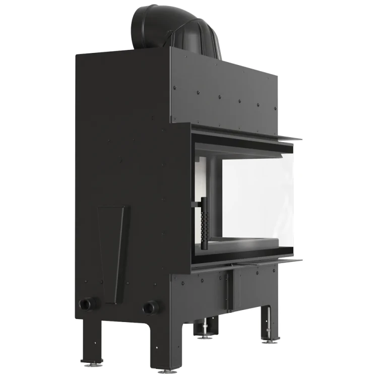 Kominek stalowy Floki L prawy -lewy bok.webp