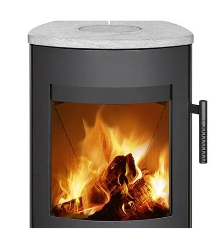 Piec obrotowy Romotop Parla T 3S z kamienna płytą górną - front.jpg