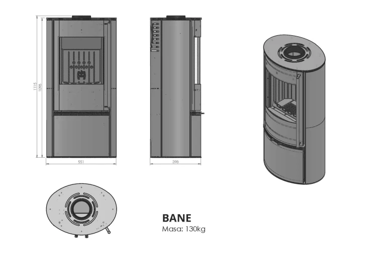 Piec stalowy Hitze Bane-rysunek techniczny.webp