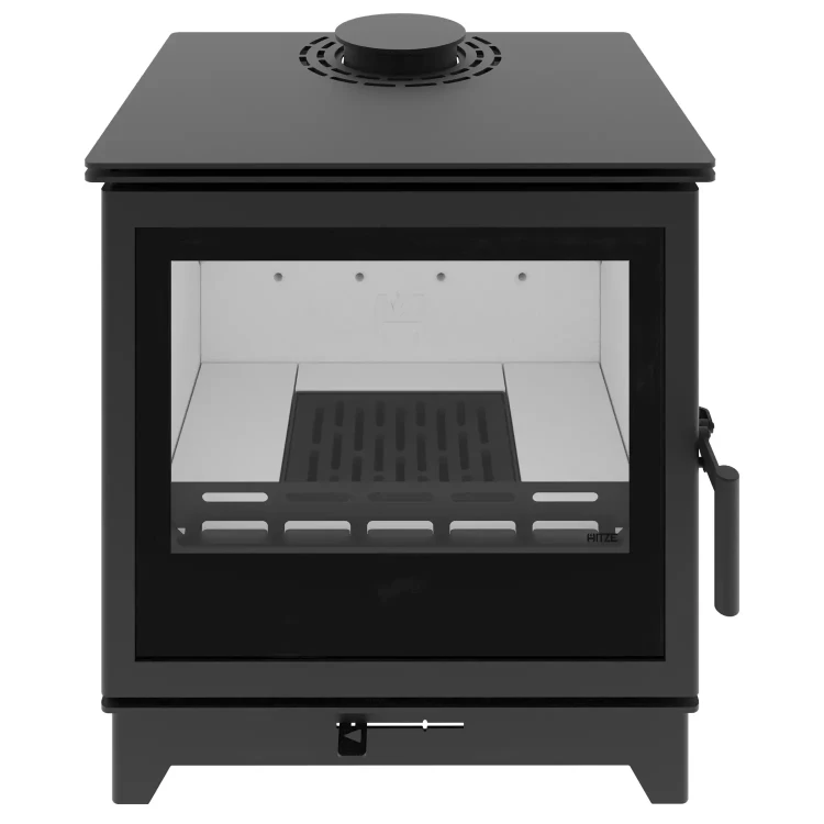 Piec stalowy Hitze Gatto M 5,5 kW - widok na  ruszt.webp