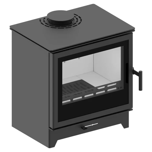 Piec stalowy Hitze Gatto M 5,5 kW - lewy bok.webp