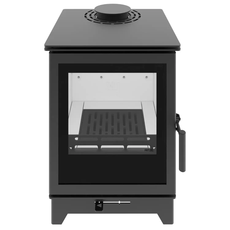 Piec stalowy Gatto S - widok na ruszt.webp