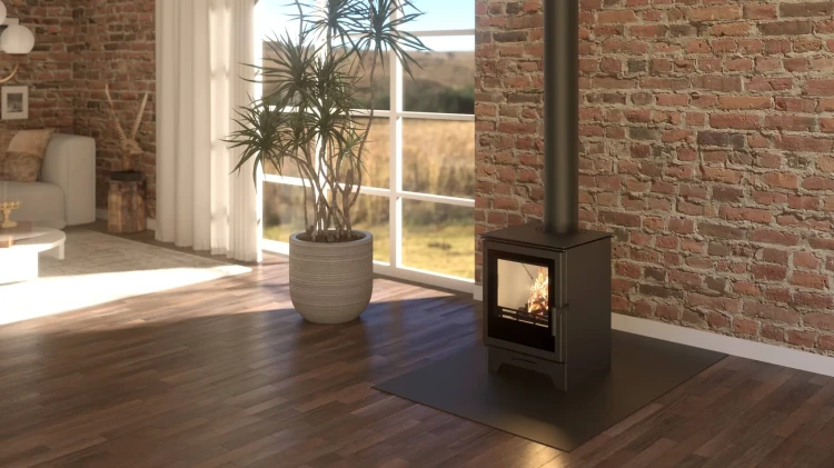 Piec stalowy Hitze Gatto S - wizualizacja 3.webp