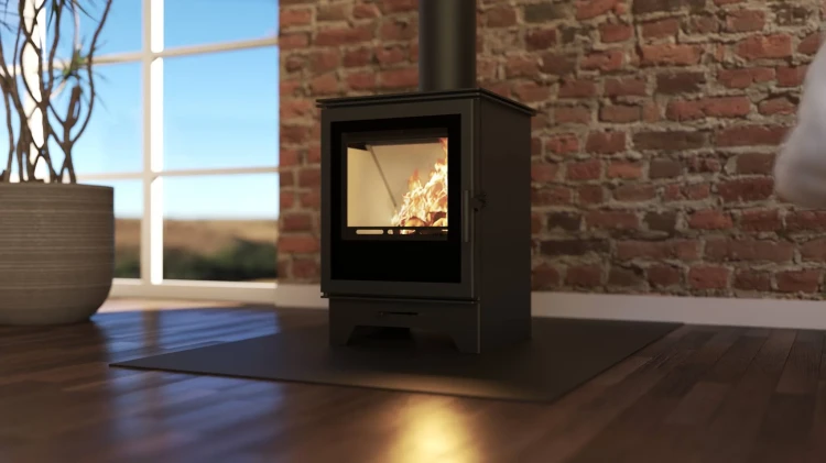 Piec stalowy Hitze Gatto S - wizualizacja.webp