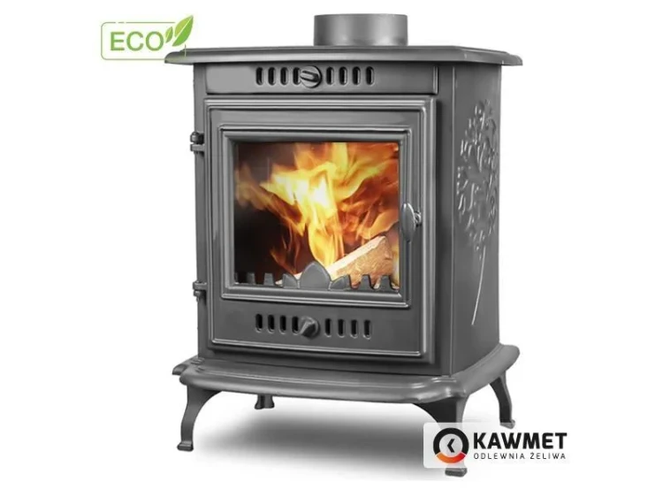 Piec żeliwny Kawmet P10 ogień.webp