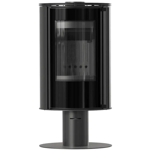 Piec stalowy na nodze Erik N z czarnym wyłożeniem.webp