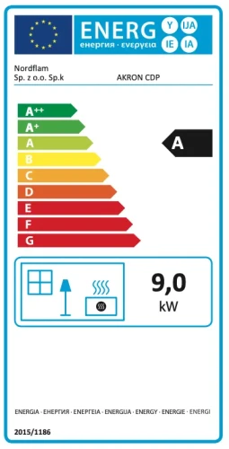 Piec Akron Etykieta